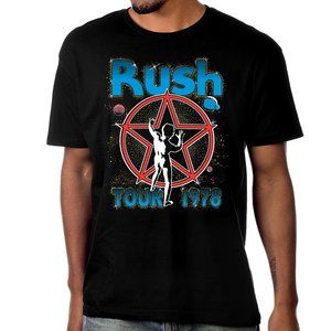 Rush Starman Tour 1978 heavy cotton metal rock Official T-Shirt XL NWT